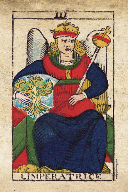 The Empress tarot card from the Marseille deck — embodying nurturing energy and the self-care that tarot practice cultivates